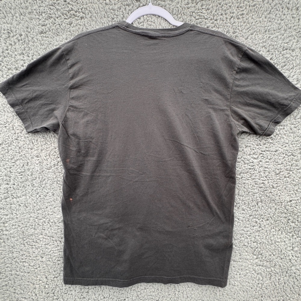 Next Level Black Happy Band T-Shirt Charcoal Gray‎ Record Graphic Mens Medium - Picture 3 of 9